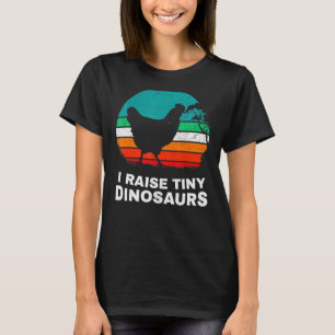 Camiseta Eu Levanto Pequenos Dinossauros Frango Silhueta Vi