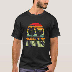 Camiseta Eu Levanto Pequenos Dinossauros Frangos Farmer Ani