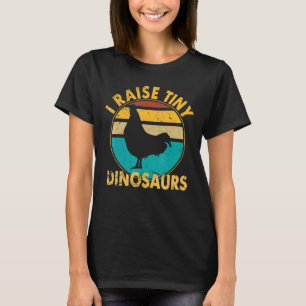 Camiseta Eu Levanto Pequenos Dinossauros Galinha Eu Levanto