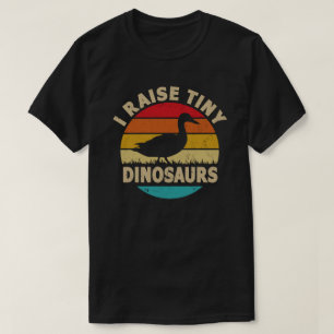 Camiseta Eu Levanto Pequenos Dinossauros Vintage Pato Retro