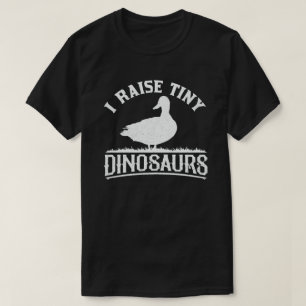 Camiseta Eu Levanto Pequenos Dinossauros Vintage Pato Retro