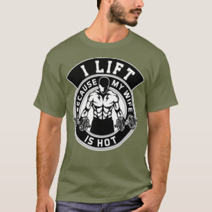 Camiseta Eu Levanto Porque Minha Esposa É Dotada De Marido