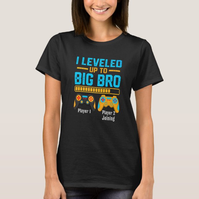 Camiseta Eu Levei Para O Big Bro Gamer Novo Irmão Baby Bo (Frente)