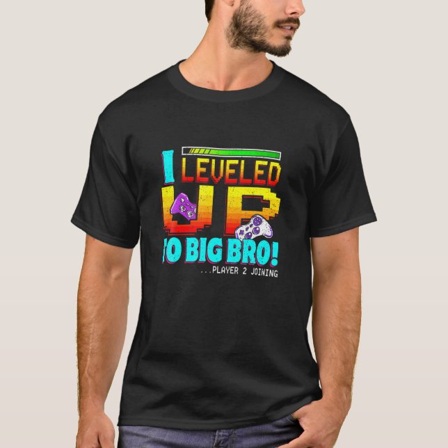 Camiseta Eu Levei Para O Big Bro Novo Irmão Jogando Gamer S (Frente)