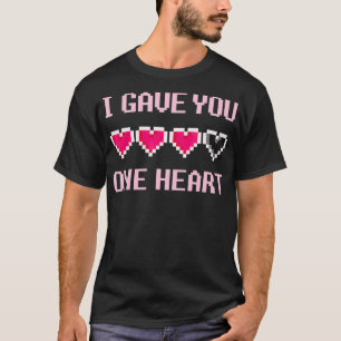 Camiseta Eu Lhe Dei Um Nerd De Videogame De Jogador De Cora