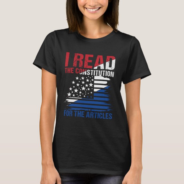 Camiseta Eu Li A Constituição Para Os Artigos (Frente)