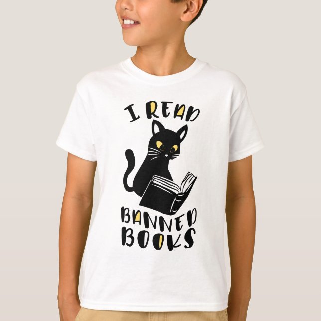 Camiseta Eu li livros proibidos Cat (Frente)