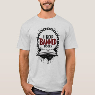 Camiseta Eu Li Livros Proibidos – Distintivo de Liberdade