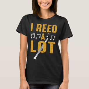 Camiseta Eu Li Muito Clarinete Toca Clarinete Músico Experi