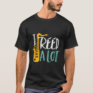 Camiseta Eu Li Muito Engraçado Jogador Saxofone Jazz Music