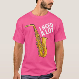 Camiseta Eu Li Muito Jogador Saxofônico Jazz Musicalista Sa
