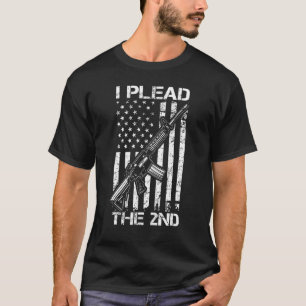 Camiseta Eu Lidero A Emenda Do segundo AR15 USA Flag Pro Gu