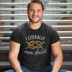 Camiseta Eu Literalmente Posso Dar Nó
