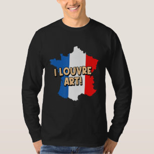 Camiseta Eu Louvre Art Estilo de Vida Francês A França Habi