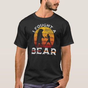 Camiseta Eu Lutei Com Uma Mulher Ursa Selvagem De Urso 6