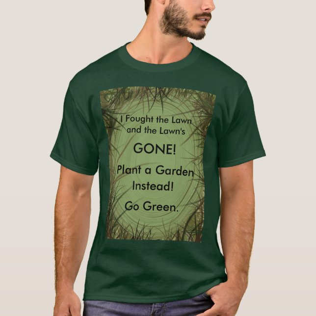 Camiseta Eu lutei o gramado e o gramado (Frente)
