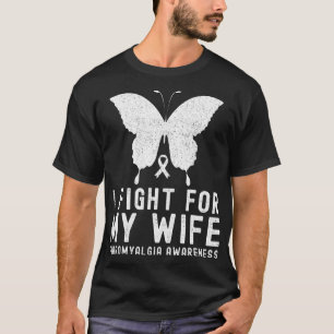 Camiseta Eu Luto Pela Minha Esposa Fibromialgia Sensibiliza