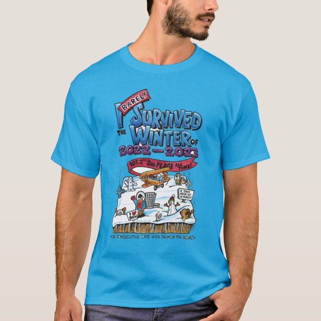Camiseta Eu mal sobrevivi ao inverno de 2023-23 (Frente)