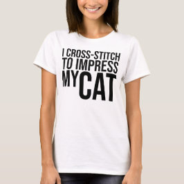 Camiseta Eu mando para impressionar meu gato