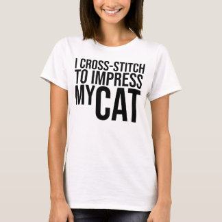 Camiseta Eu mando para impressionar meu gato
