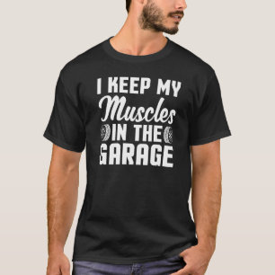 Camiseta Eu mantenho meus músculos no Machini de cavalos de