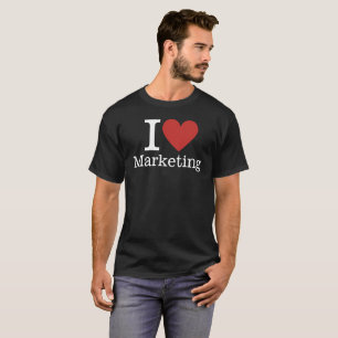 Camiseta Eu ❤️ Marketing de Amar para Funcionários PERSONAL