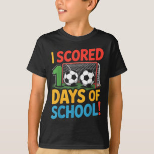 Camiseta Eu Marquei 100 Dias De Escola Jogador De Futebol M