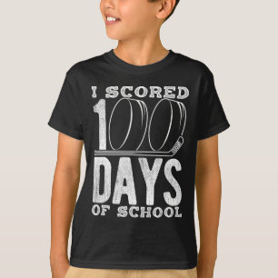 Camiseta Eu Marquei 100 Dias De Hóquei Escolar