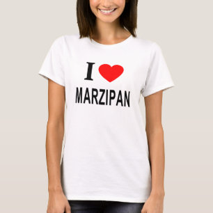 Camiseta Eu ❤️ MARZIPAN Eu AMO MARZIPAN Eu ADORO MARZIPAN