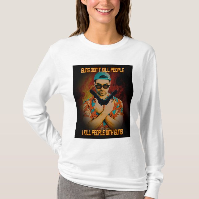 Camiseta Eu mato pessoas (Frente)