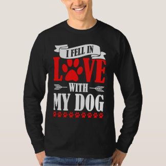 Camiseta Eu Me Apaixonei Pelo Meu Cachorro Dia dos Namorado