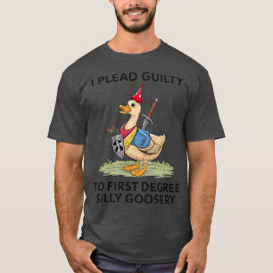 Camiseta eu me declaro culpado de bobo 1 de primeiro grau