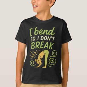 Camiseta Eu Me Dobro Para Não Quebrar Yoga Atenção Plena Gr
