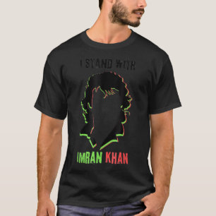 Camiseta Eu me encontro com o apoio do Imran Khan PTI Pakis