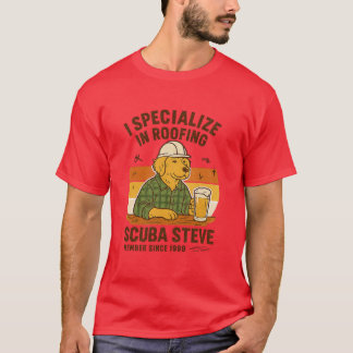 Camiseta Eu me especializo em telhados
