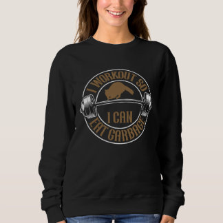 Camiseta Eu Me Exercito Para Poder Comer Lixo Para Amantes