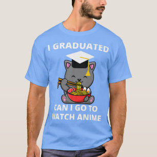Camiseta Eu Me Formei Posso Ir Ver Anime Ramen Cat Formando