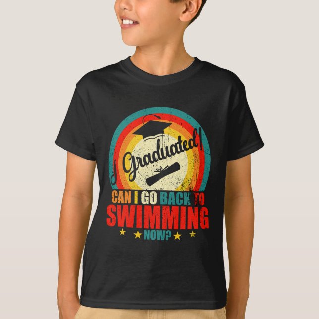 Camiseta Eu me Formei Posso Voltar a Nadar Agora Premium Tr (Frente)