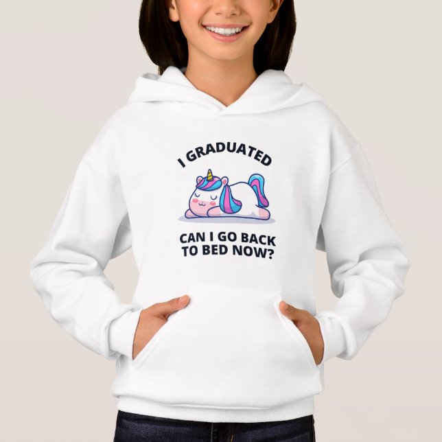 Camiseta Eu me formei Posso voltar para a cama agora (Frente)