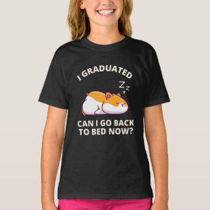 Camiseta Eu me formei, posso voltar para a cama agora T-Shi