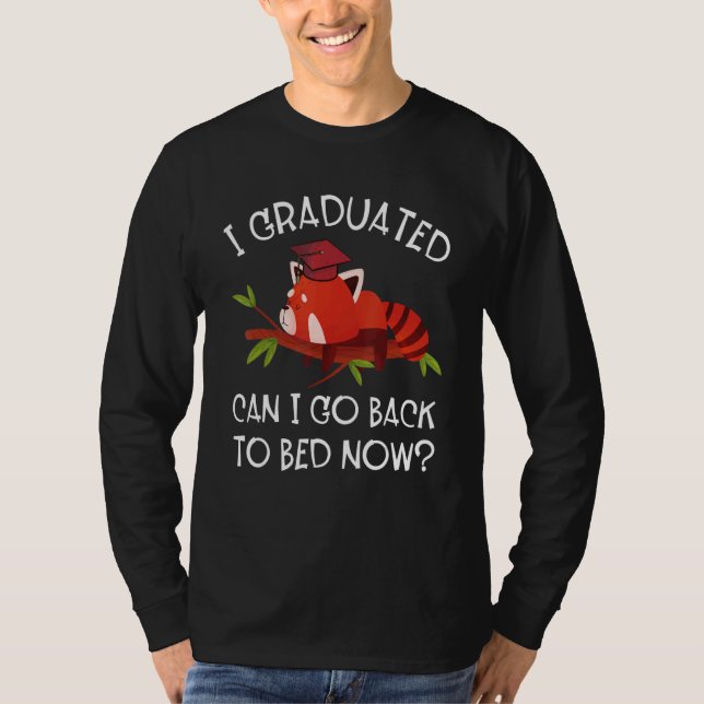 Camiseta Eu Me Formei Posso Voltar Para A Cama De Panda Ver (Frente)