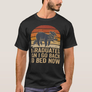 Camiseta Eu Me Formei Posso Voltar Para a Cama Sloth Engraç