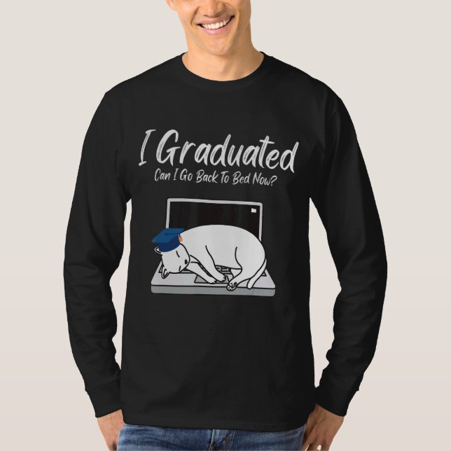Camiseta Eu Me Formei Posso Voltar Para O Gato De Graduação (Frente)