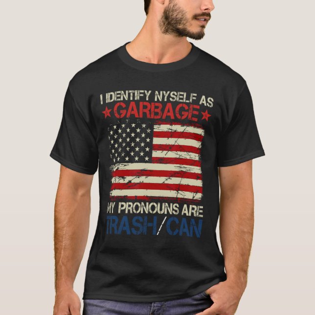 Camiseta Eu Me Identifico Como Apoiadores de Garge Para Tru (Frente)