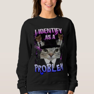 Camiseta Eu me identifico como um problema com as mulheres