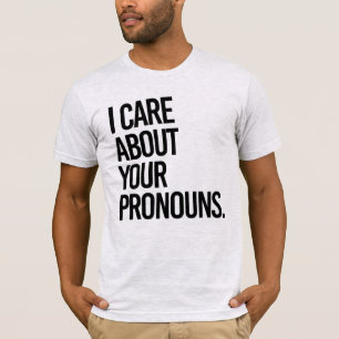 Camiseta Eu me importo com seus pronomes