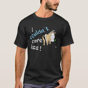 Camiseta Eu Me Importo Menos Declaração do Cavalo Fjord