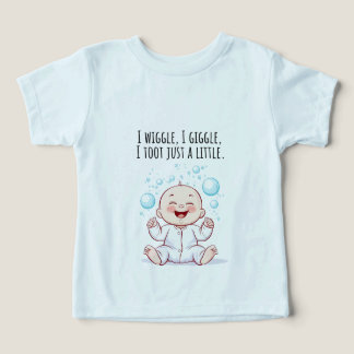 Camiseta Eu me mexo, eu dou risadinhas, e eu peido só um po