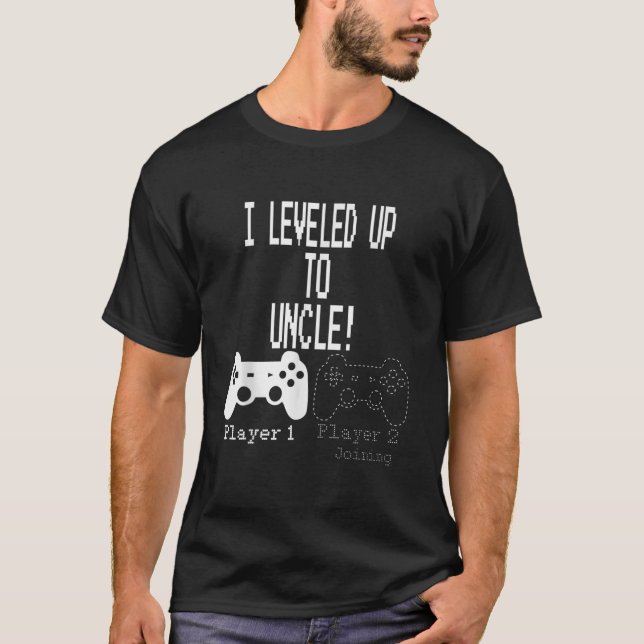 Camiseta Eu me nivelei com o tio novo jogando T Shirt (Frente)