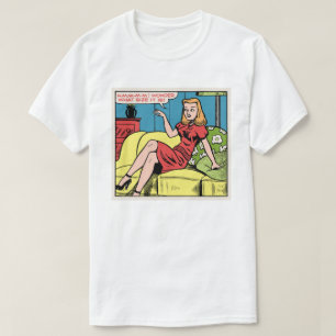 Camiseta Eu me pergunto qual é o tamanho dele • Arte Pop Re